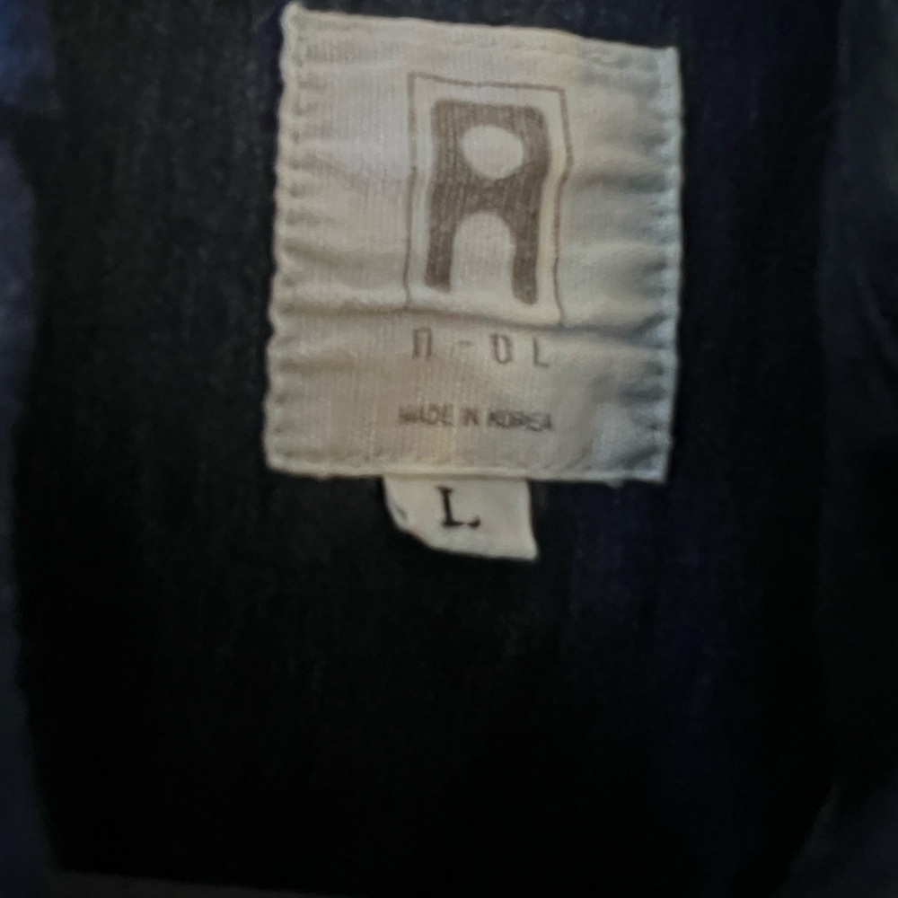Denim Button-Down Shirt w/ Embroidered Tiger Back | Size L - Made by Aloha - Picture 4 of 4